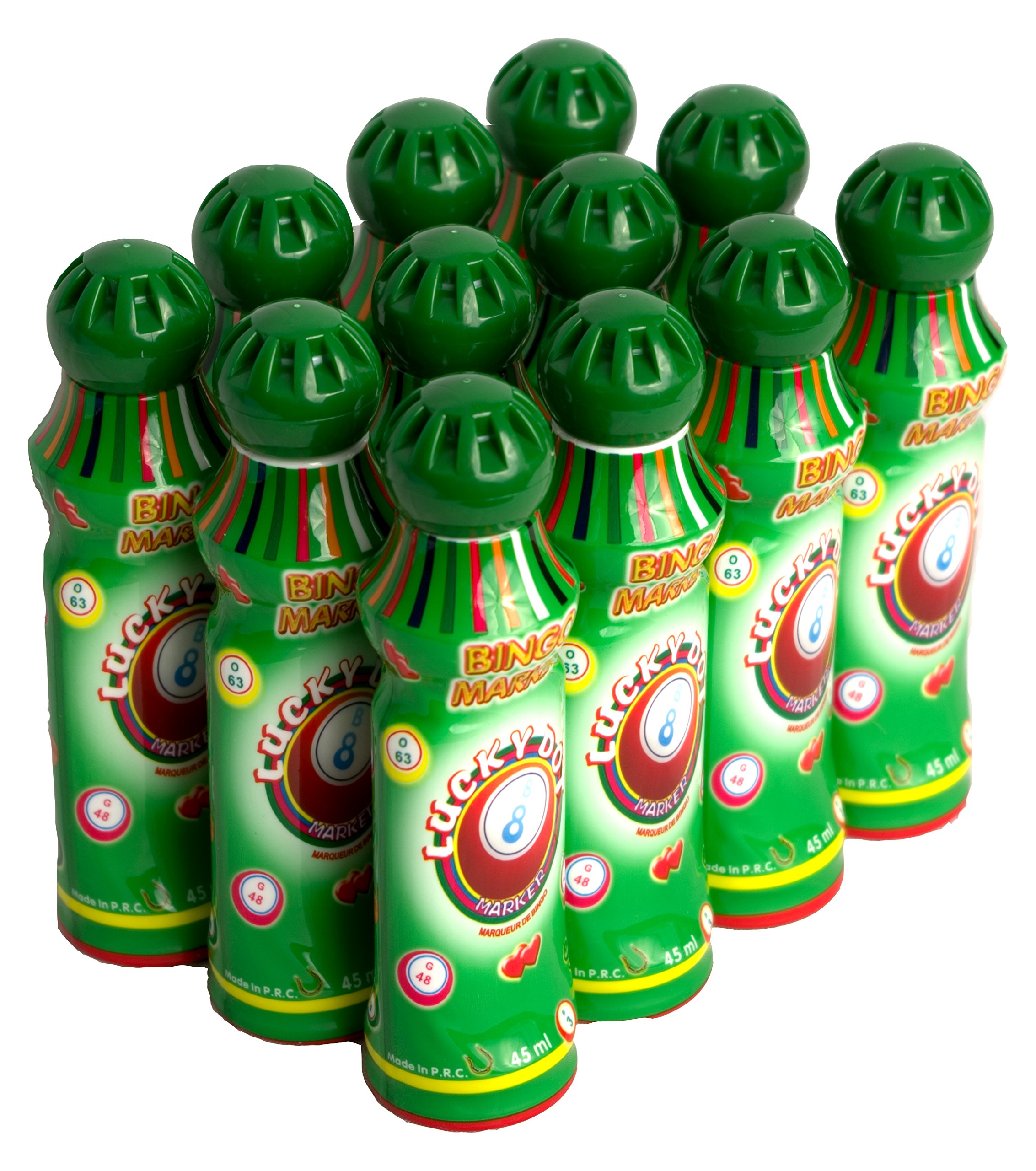 Thomas & Anca Club Supplies Ltd 12x 45ml Green Bingo Dabbers/Dauber/Markers for Bingo Tickets