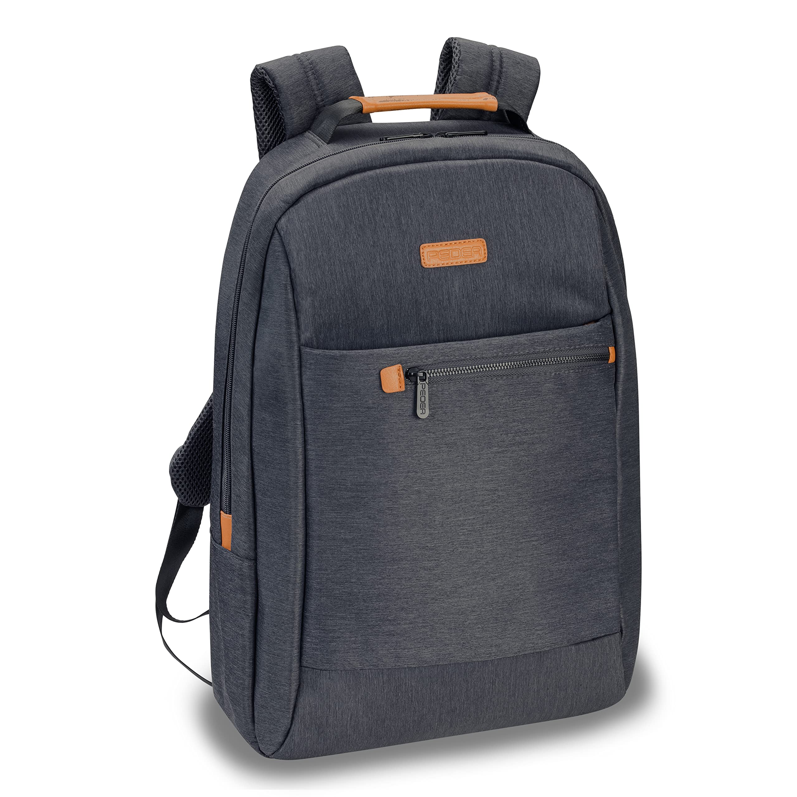 PEDEA Zaino business per laptop Elegance per notebook con schermo fino a 17,3 pollici (43,9 cm); borsa a tracolla con scomparto per tablet fino a 11" (27,96 cm), grigio