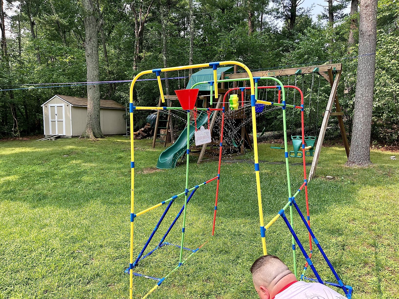 25/mo Finance Backyard Waterpark Sprinkler Water Toy for Kids, Fun Outdoor Water Play with