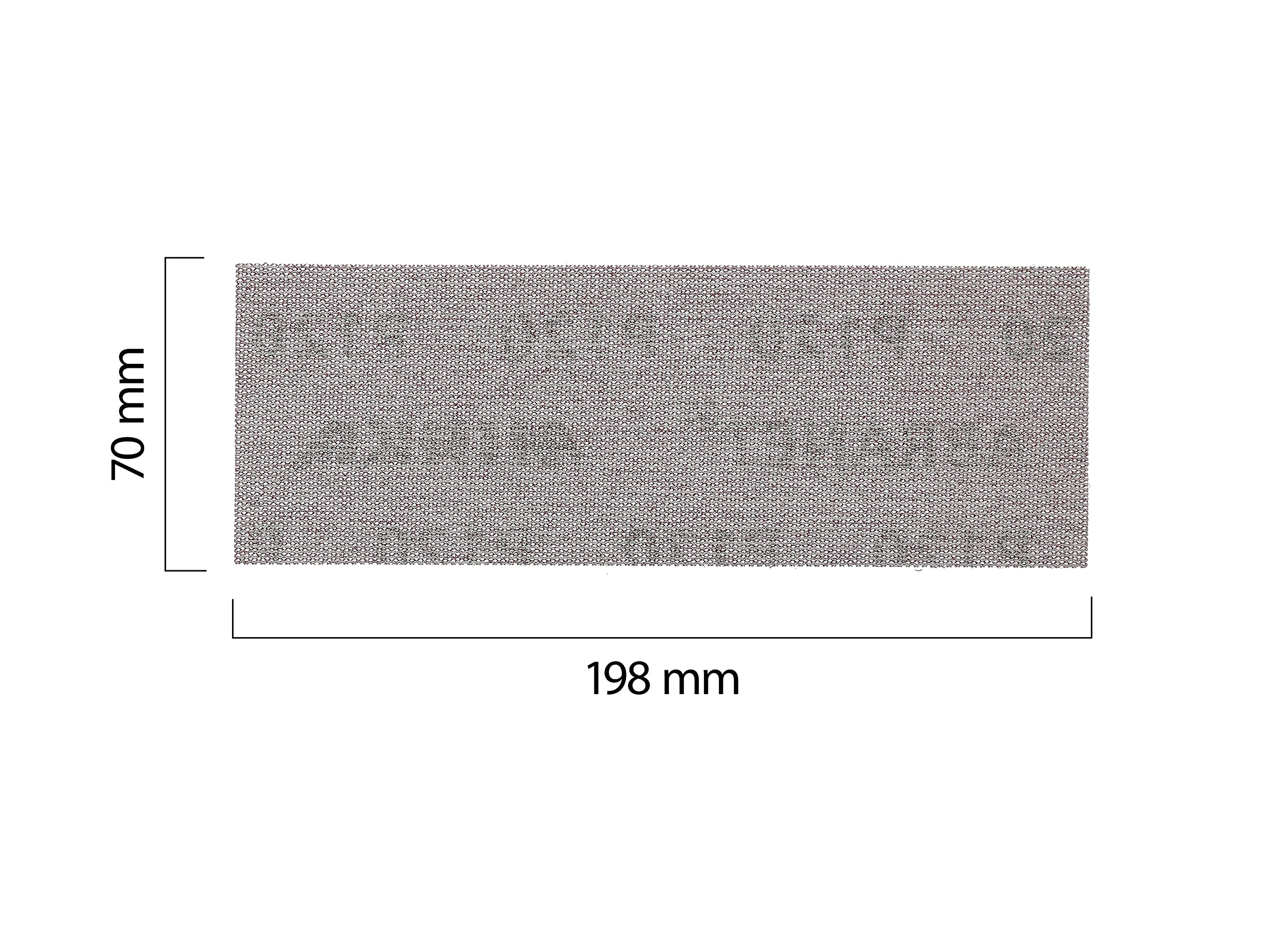Mirka Abranet Bande abrasive auto-aggrippante 70x198 mm P120 | Bande abrasive auto-agrippante micro-perforée pour ponçage efficace bois mastic peinture plastique grain P120 50 pièces