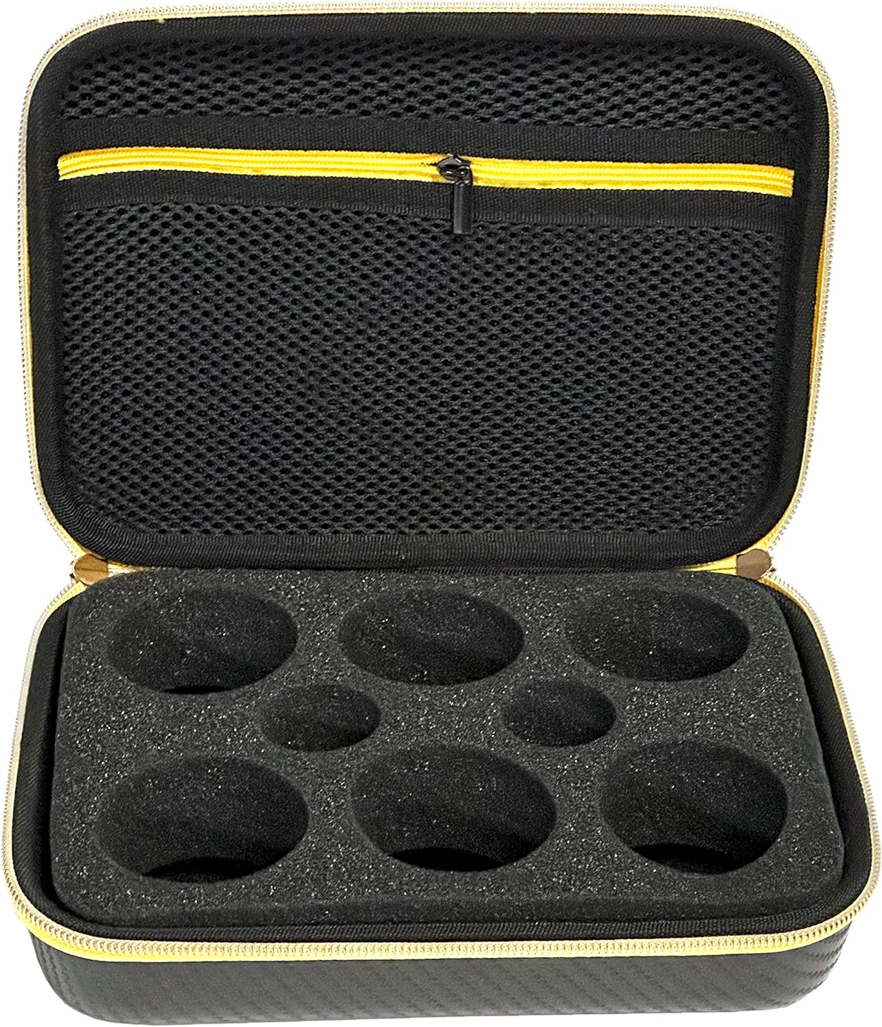 Structured YoYo Case (Carbon Fiber Look Golden Zipper)