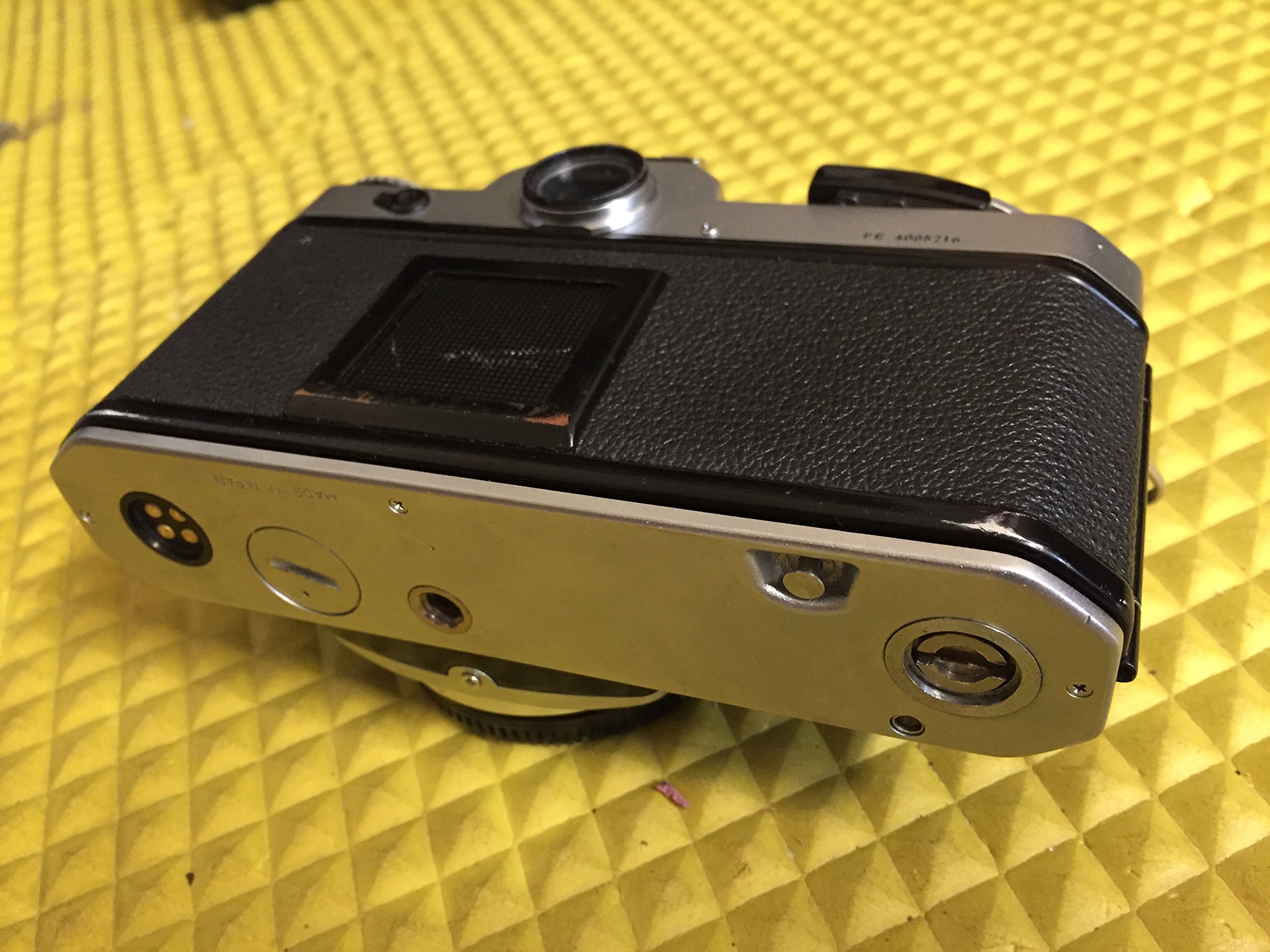 Chrome Nikon FE SLR Film Camera; Body Only, Lens Is Not Included