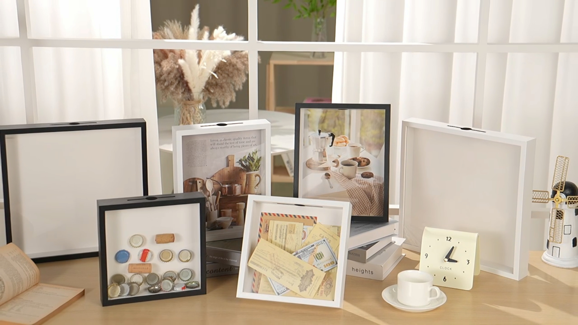 Small Frame Box Memory Box TJ.MOREE Small Frame 5 X 5 Shadowbox Display Case Wooden ...