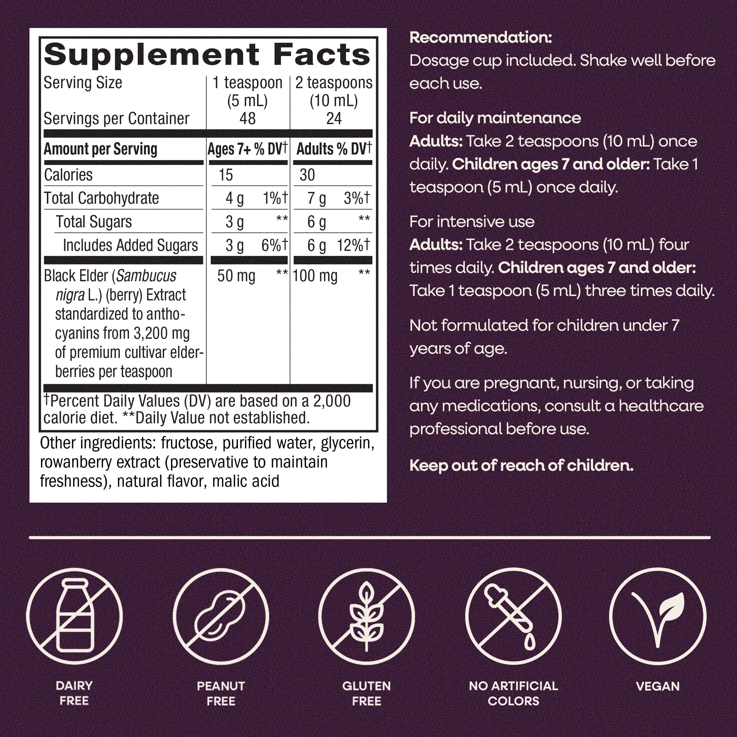 Nature's Way Sambucus Traditional Elderberry Immune Support* Syrup, 8 fl oz — Amazon image 8