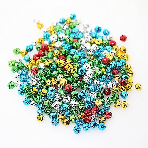 Miniatura 5 de 300 cascabeles con caja de almacenamiento, mini campanas pequeñas, campanas de manualidades, campanas de bricolaje para corona, Navidad, decoración