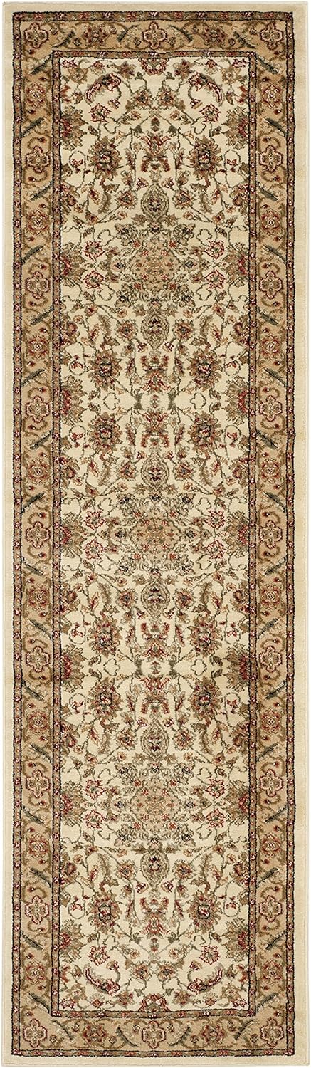 SAFAVIEH Lyndhurst Collection Runner Rug - 2'3" x 6', Ivory & Tan, Traditional Oriental Design, Non-Shedding & Easy Care, Ideal for High Traffic Areas in Living Room, Bedroom (LNH211A)