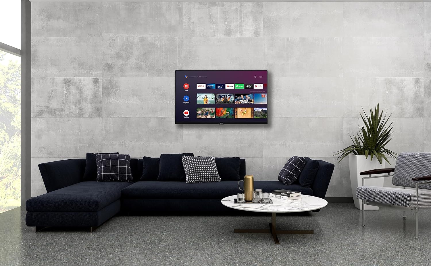 Nokia 32 pollici, 80 cm, HD LED Televisori Smart Android TV, Netflix, Prime Video, Disney+, Controllo Vocale: Google Assistant, Telecomando Illuminato, DVB-C/S2/T2, HN32GV310, 2024 Nokia 32 pollici, 80 cm, HD LED Televisori Smart Android TV, Netflix, Prime Video, Disney+, Controllo Vocale: Google Assistant, Telecomando Illuminato, DVB-C/S2/T2, HN32GV310, 2024