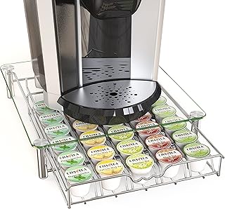 Deco Brothers Crystal Tempered-Glass K-Cup Drawer (30 Pods, Chrome)