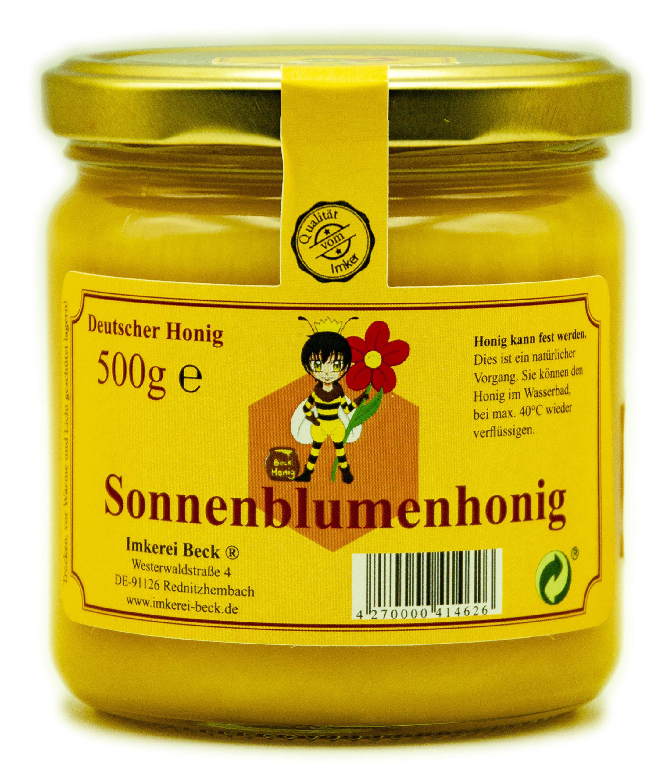 Imkerei Beck® - 6 x 500g / 3000g / 3 kg Honig/Echter Imkerhonig im Vorteilspack/Bienenhonig Set direkt vom Imker aus Deutschland/Bayern