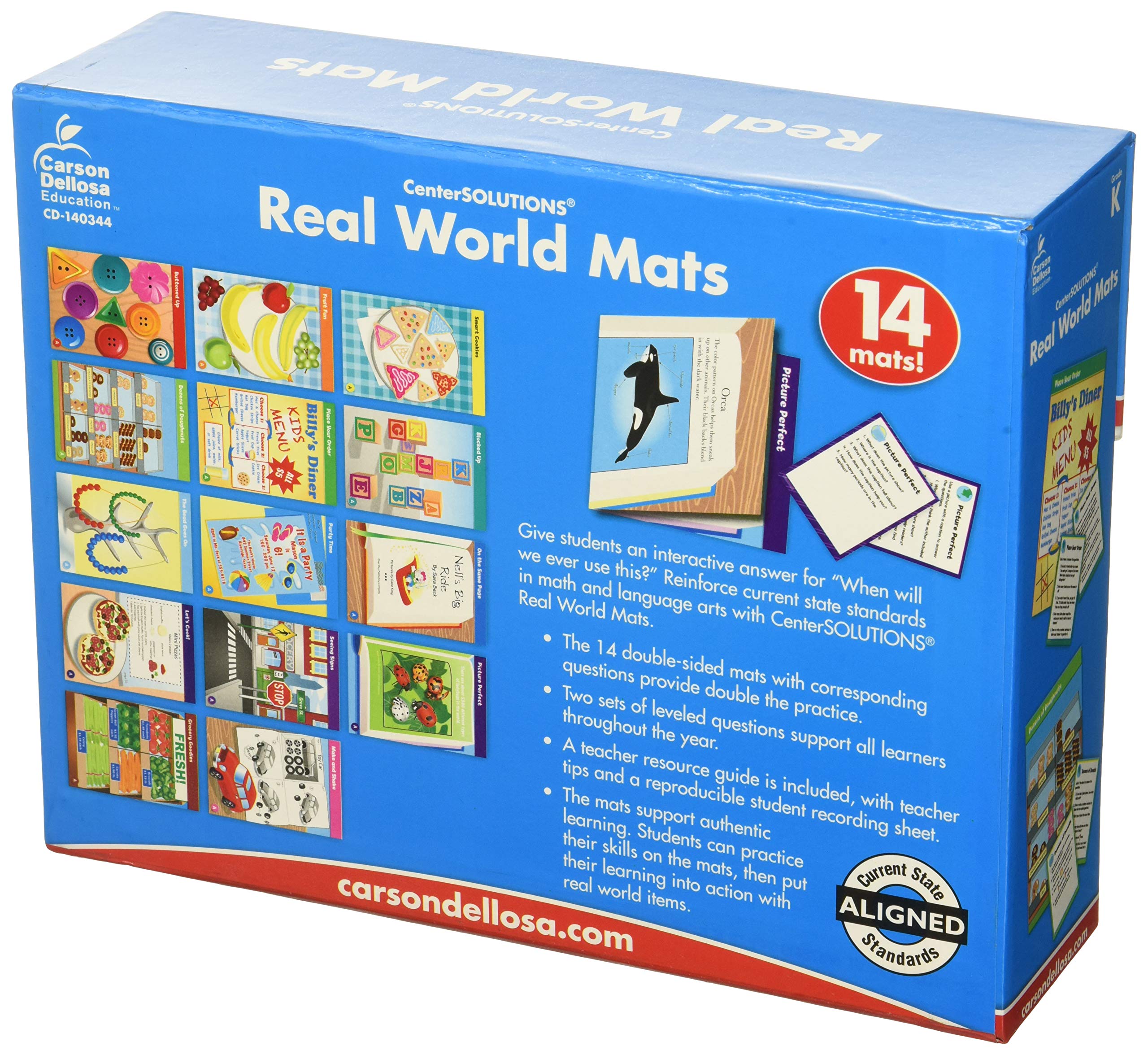 Carson-Dellosa Publishing Real World Mats, Grade K