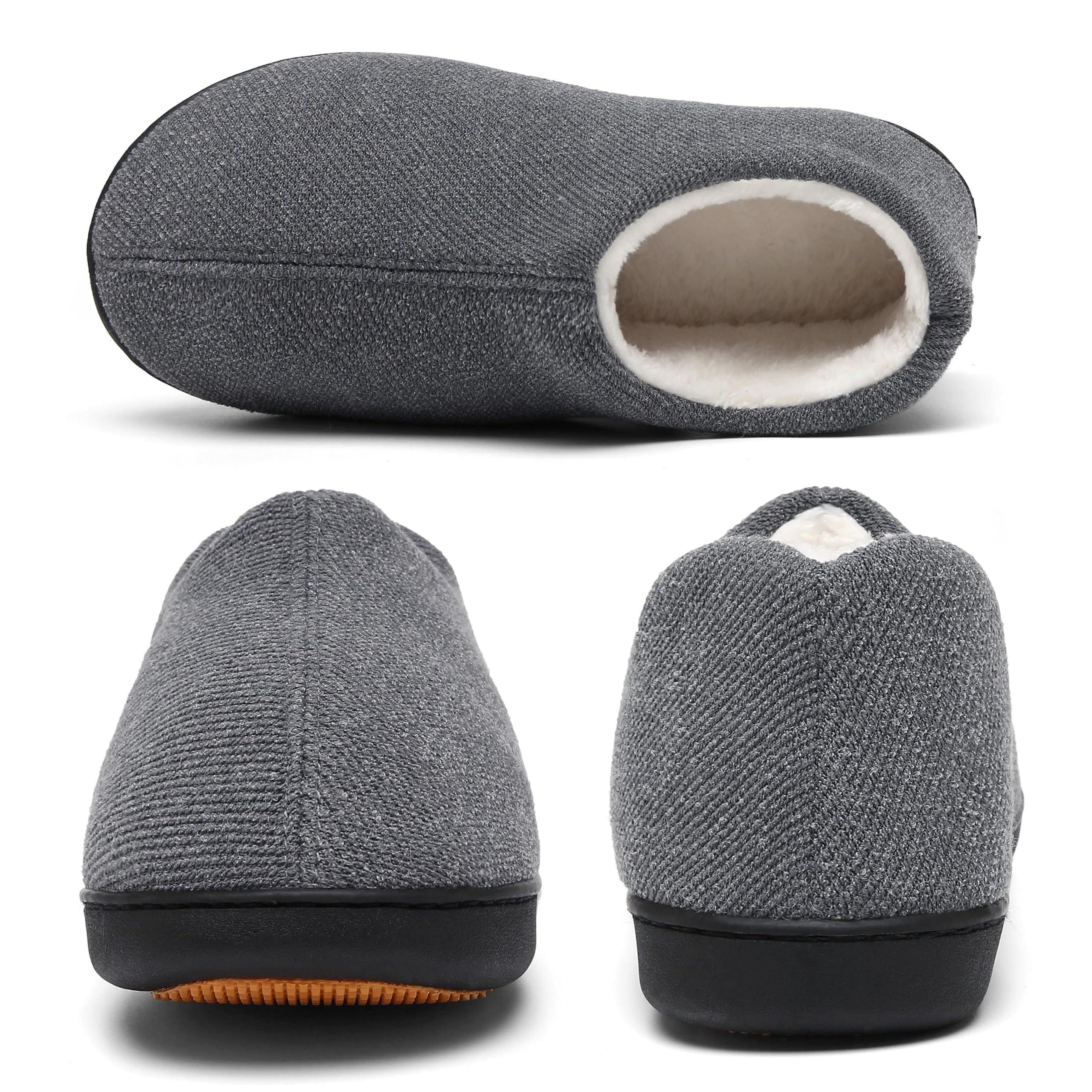Mishansha Pantofole Uomo Invernali Ciabatte Donna Caldo Memory Foam Pantofola Taglia 36-49 EU