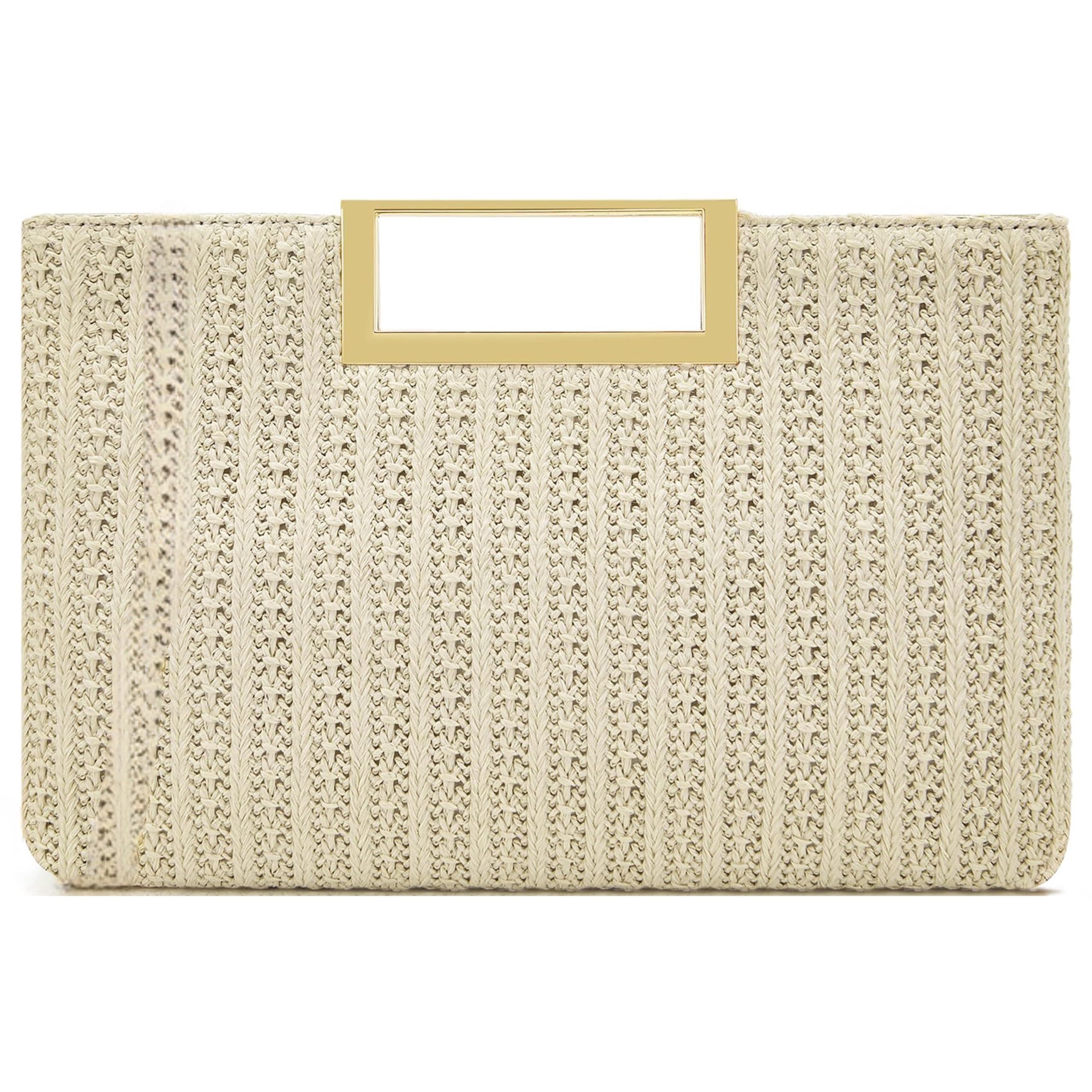 Milisente Damen Clutch mit Handle Elegante Hochzeitsabendtas