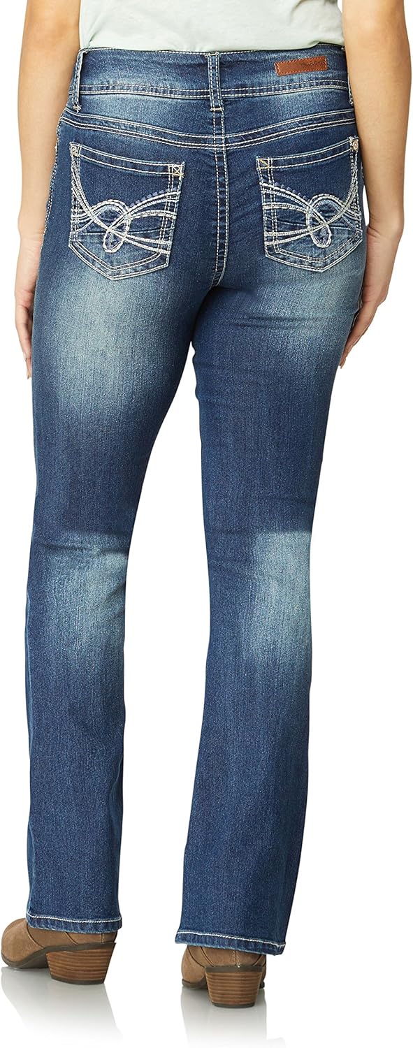 WallFlower Women's InstaStretch Luscious Curvy Bootcut Jeans, Bree, 7
