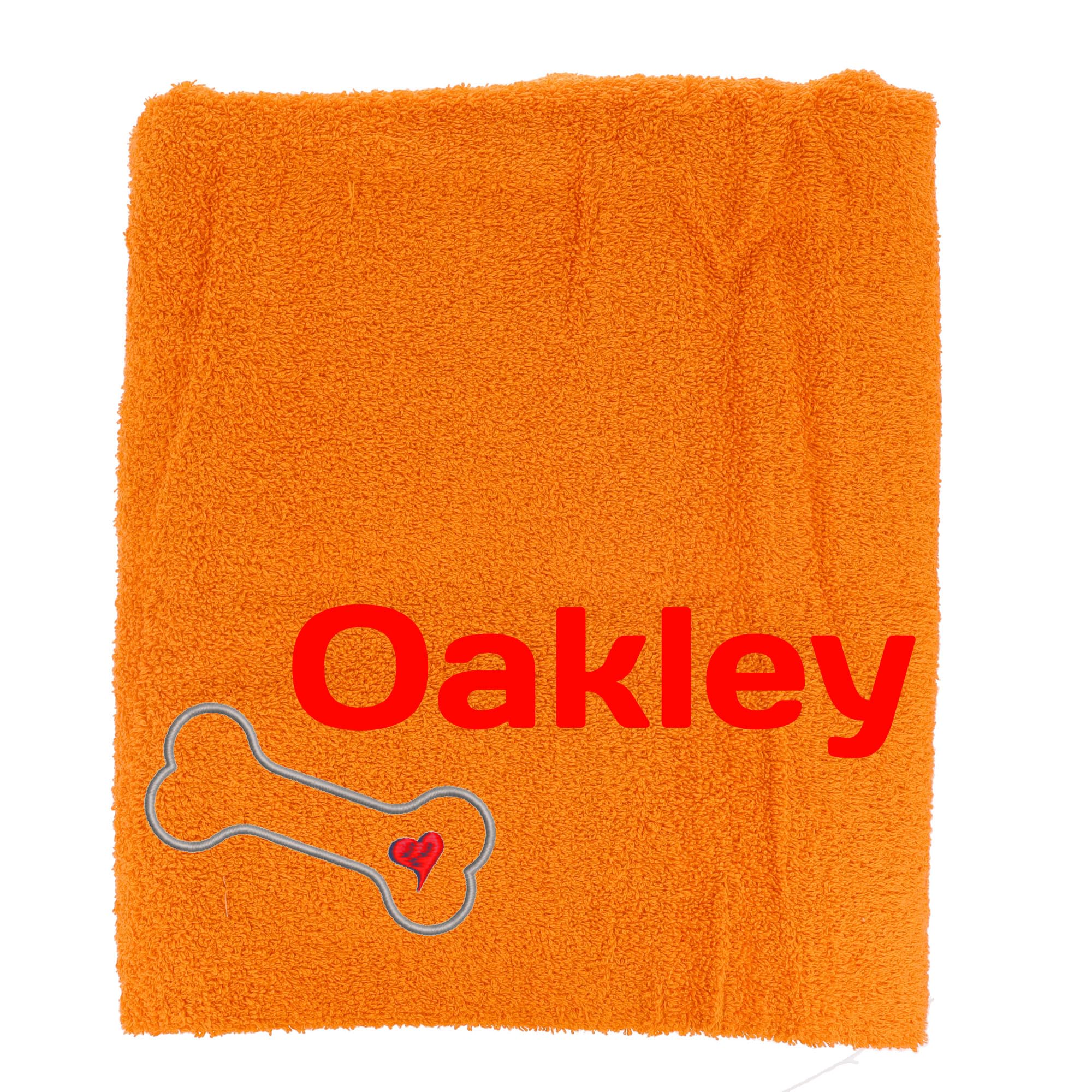 Always Looking Good Embroidered Personalised Dog Towel Super Absorbent Drying Dog Towel New Puppy Gifts Pet Presents (Large, Orange)