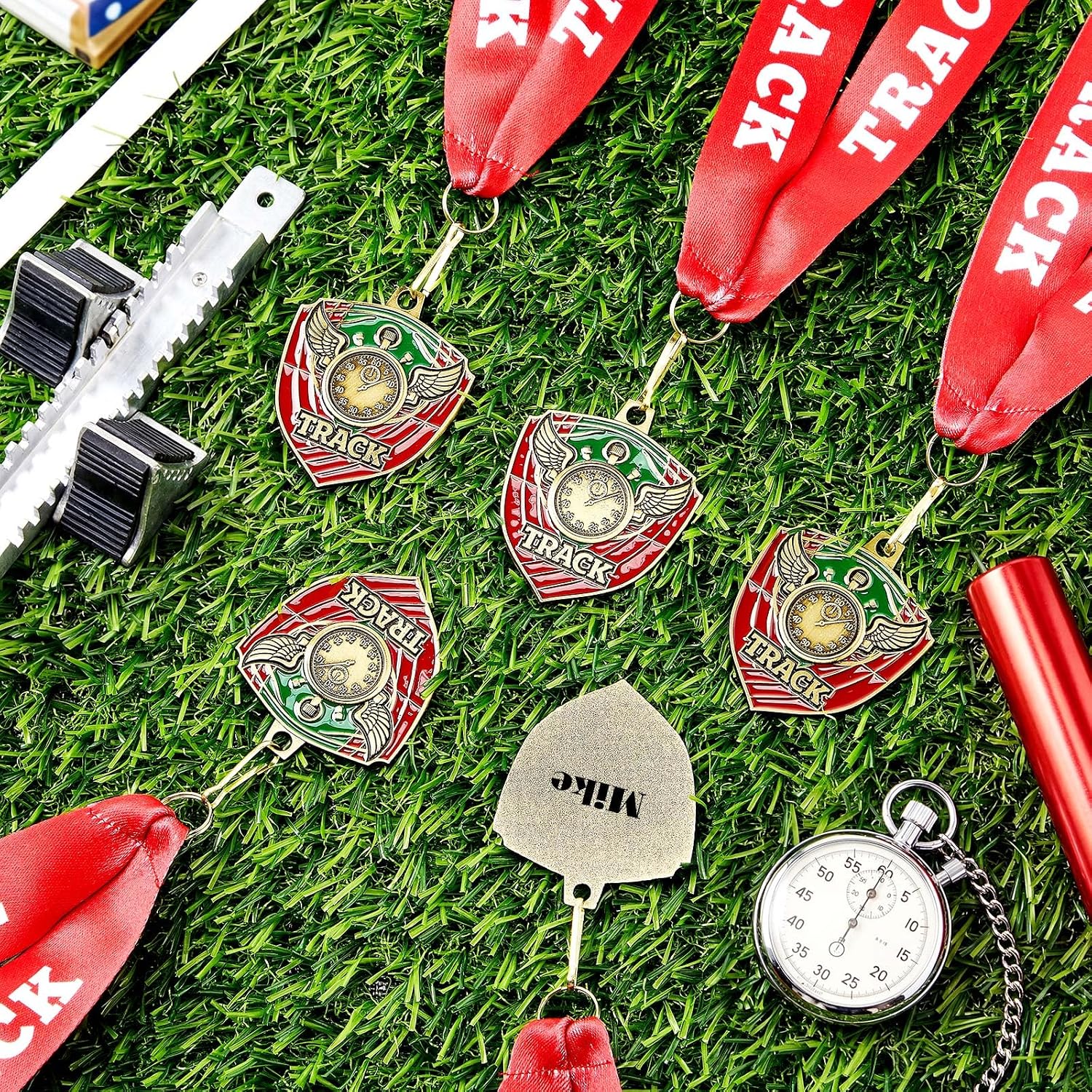 12/24/36 Pcs 2.56" Award Medals Bulk with Neck Ribbon Sport Winner Medal Trophy for Team Tournaments Prize Gift Participation Competition Party Favor