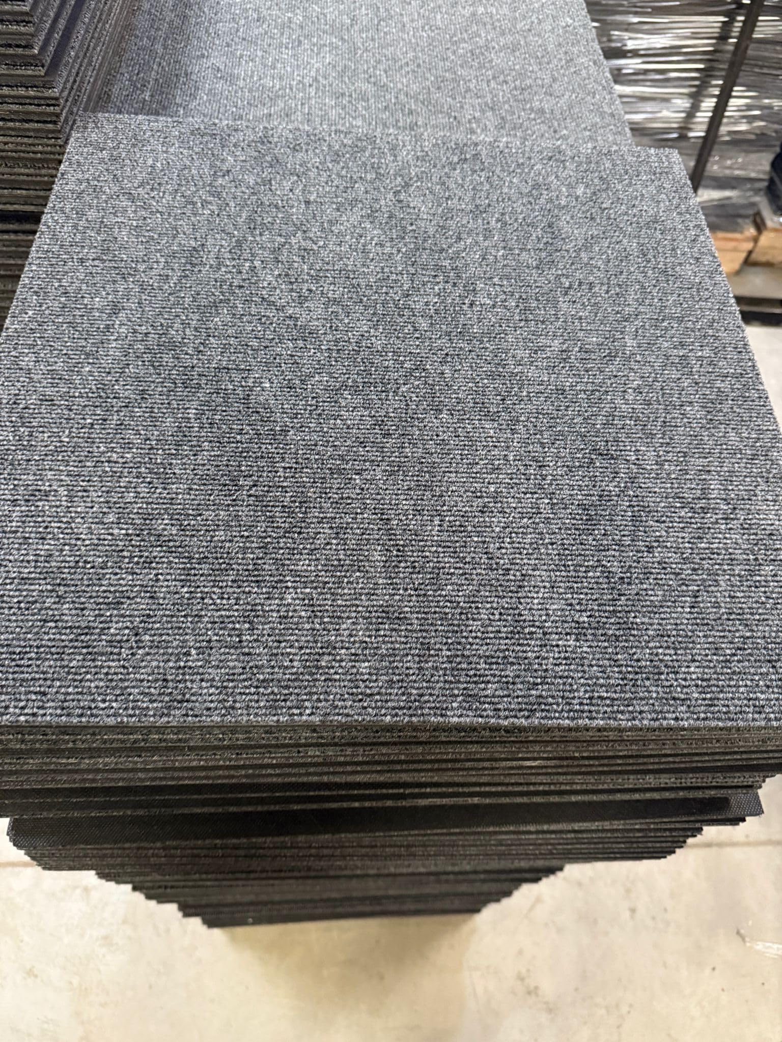 Dark Grey Carpet Tiles 50x50 cm 20 Pack 5 Square Meters for Home Office Living Room Bedroom Commercial Floor