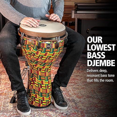 Miniatura 45 de Meinl Percussion Tambor de mano Jumbo Djembe con tono de bajo profundo, no fabricado en China, carcasa sintética y cabeza, garantía de 2 años Día