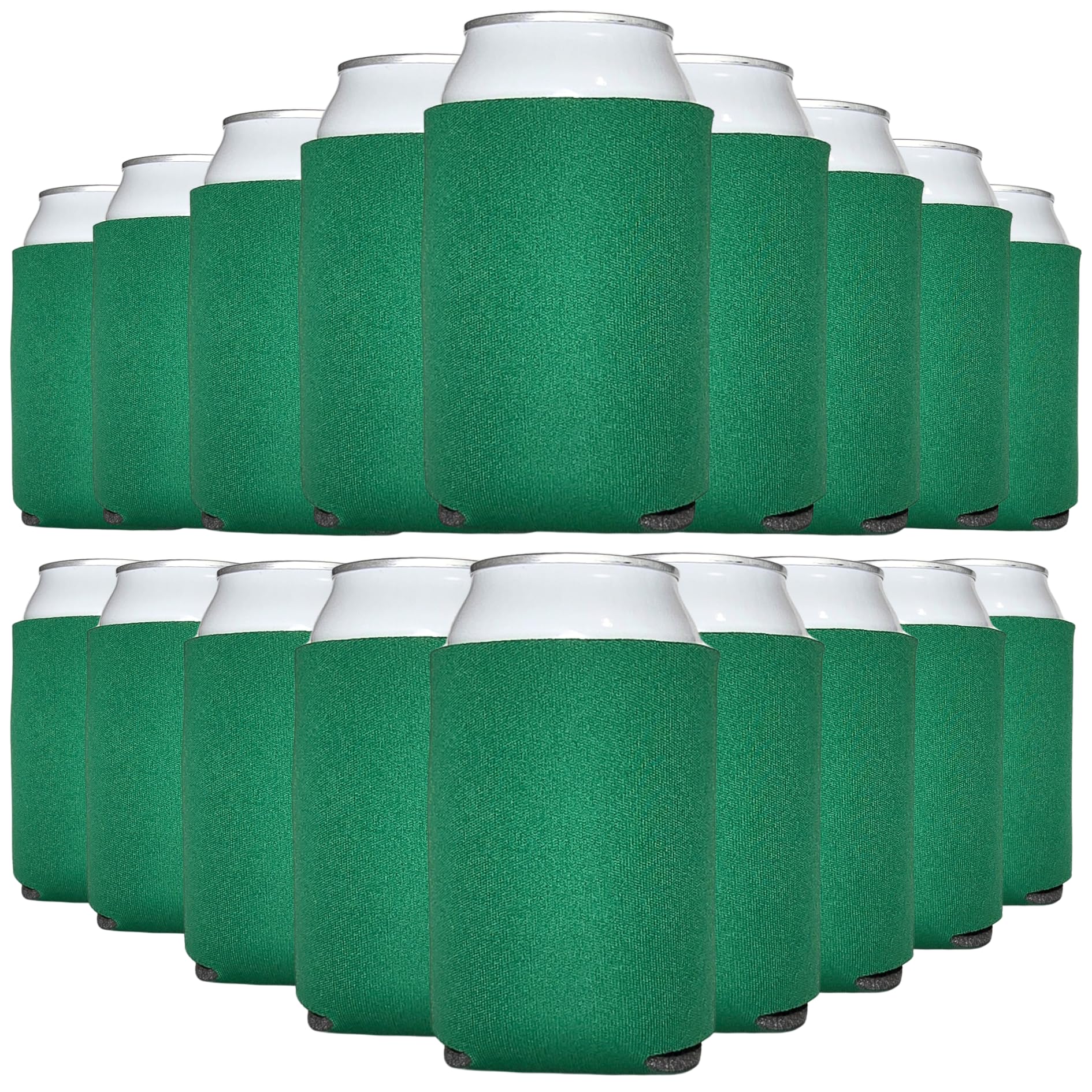 TahoeBay Bulk Blank Beer Can Cooler Sleeves (50-Pack) Sublimation Blanks for Vinyl Plain Soft Foam Can Sleeves Coolers for Soda Cans & Bottles Black,