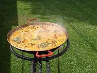 Alises Paella Főzőkészlet 46cm Zománcozott Serpenyővel, Gázégővel és Állvánnyal 4