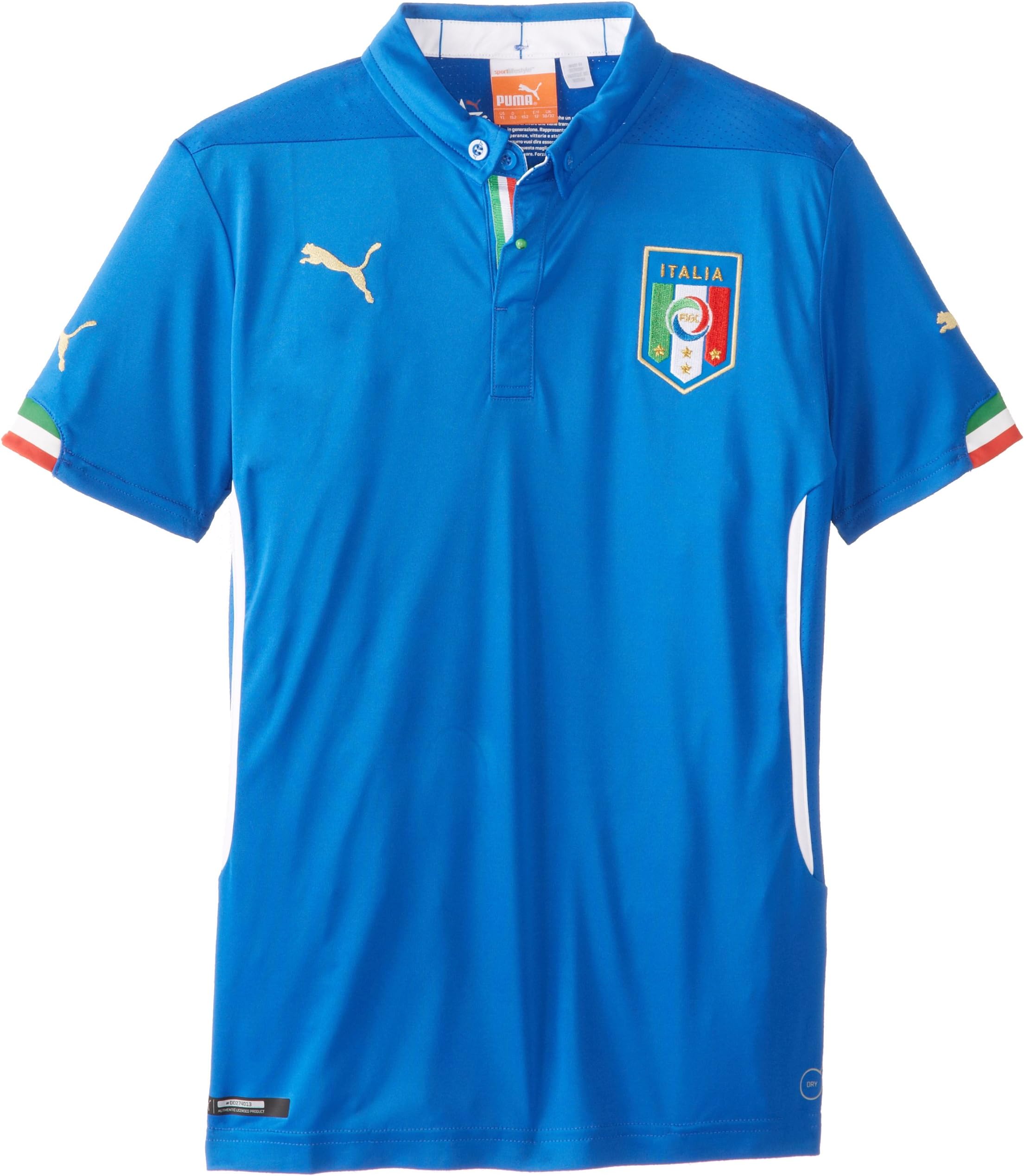 Boy's Italia Home Replica Soccer Jersey