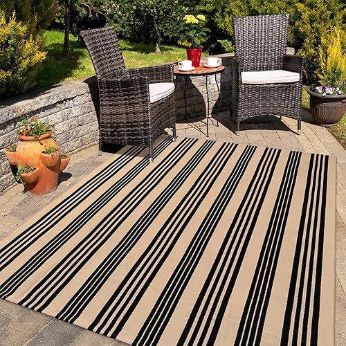 Vista 97 de Tapete Kimode de algodón, a cuadros, color negro y blanco, lavable, para porche, entrada, cocina