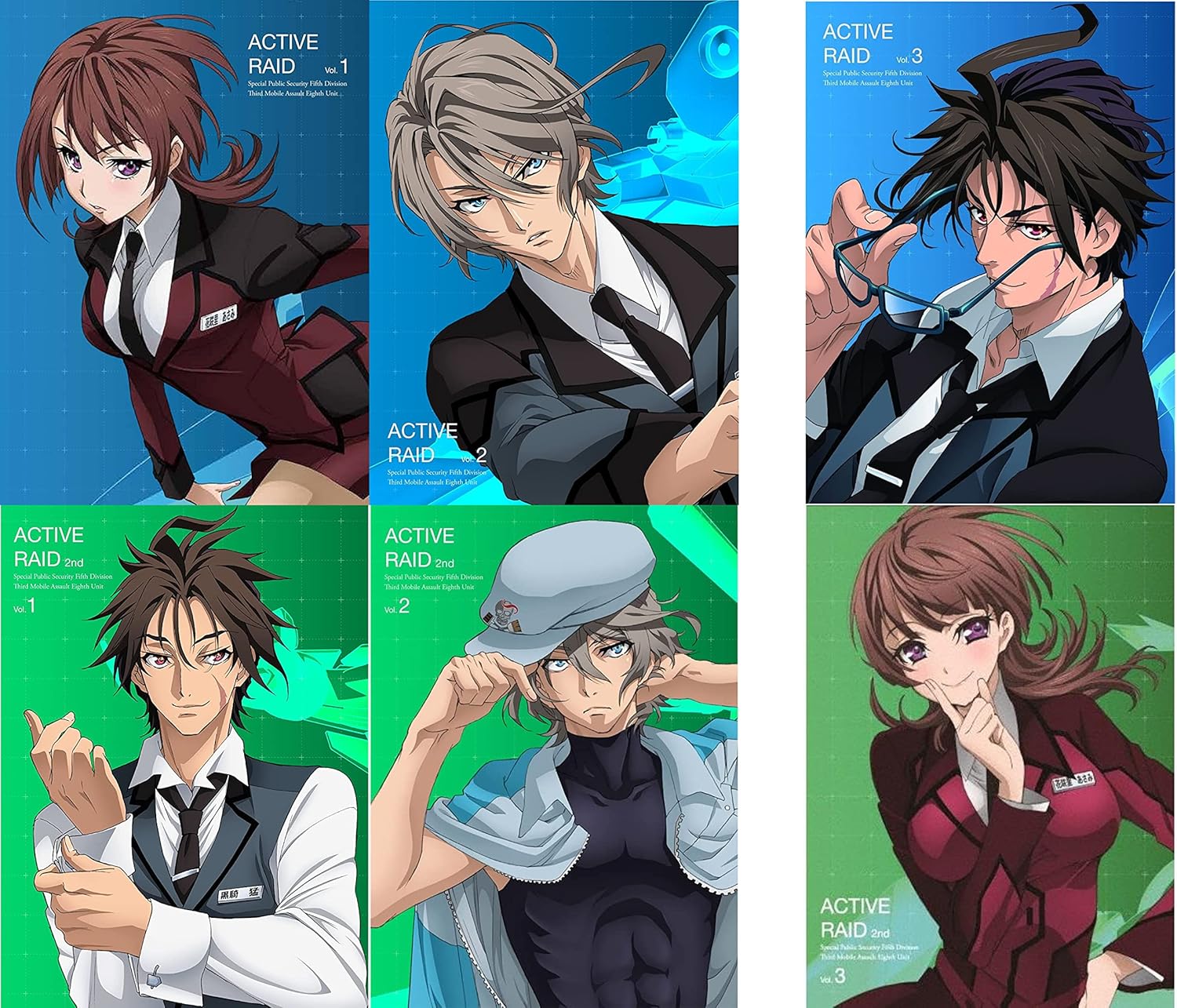 Amazon.co.jp アクティヴレイド 機動強襲室第八係 1st+2nd BOX付き初回仕様版 ブルーレイ 全6巻セット 第1期全3巻