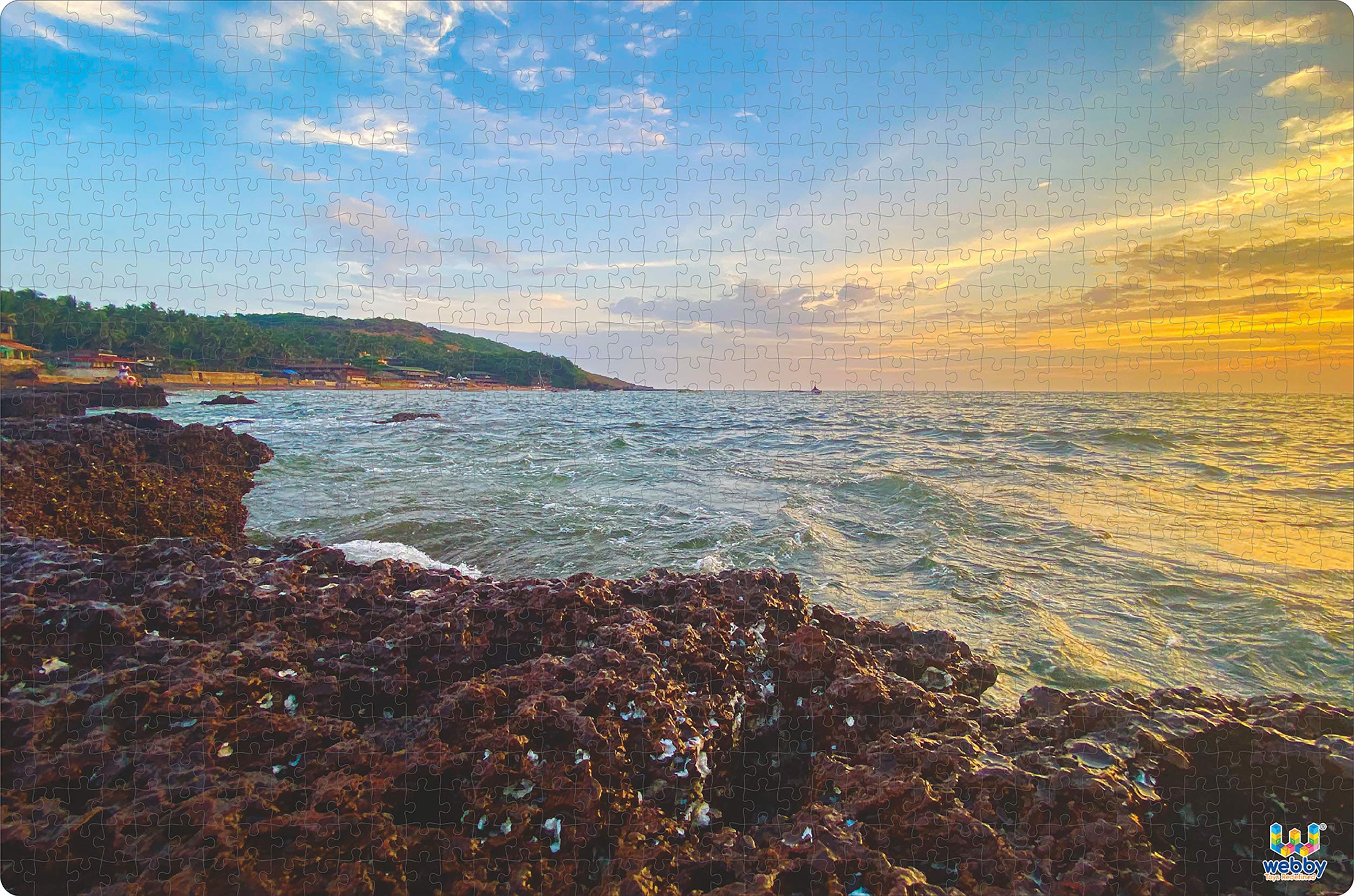 Webby Sunset by The Coral Reefs Wooden Jigsaw Puzzle, 1000 Pieces (B08YDH7PQN) Amazon Price History, Amazon Price Tracker