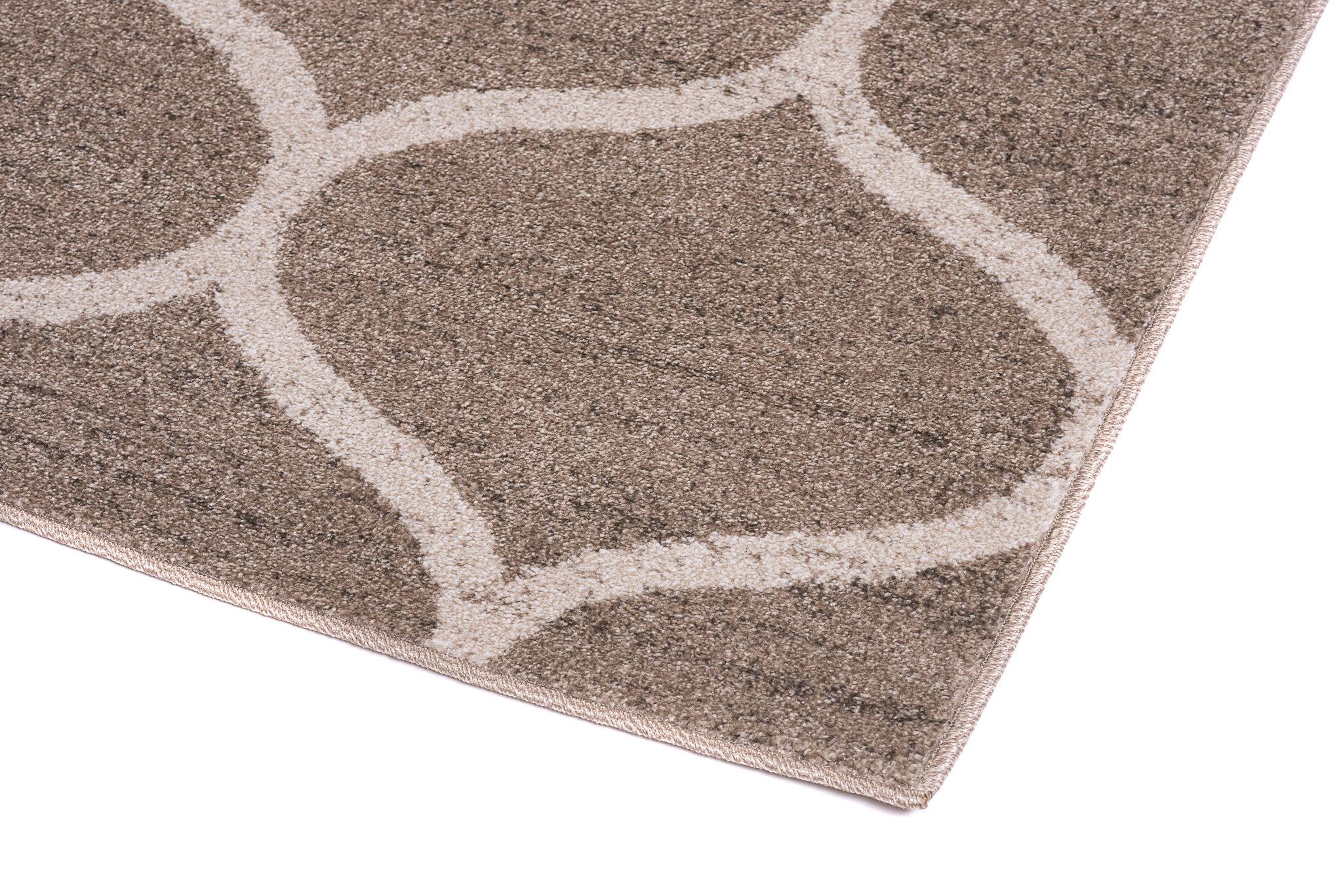 Tapiso Jawa dywan z krótkim włosiem, nowoczesny dywan w kolorze beżowo-kremowym z designerskim geometrycznym wzorem marokańskim, idealny do salonu, pokoju gościnnego, Ökotex 200 x 290 cm