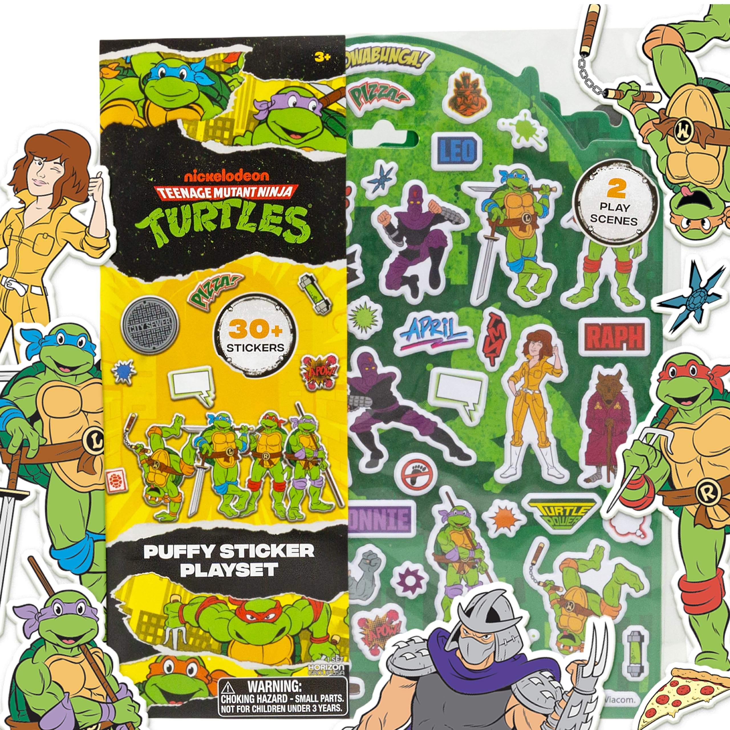 Horizon Group USA Puffy Sticker Playset, Teenage Mutant Ninja Turtles