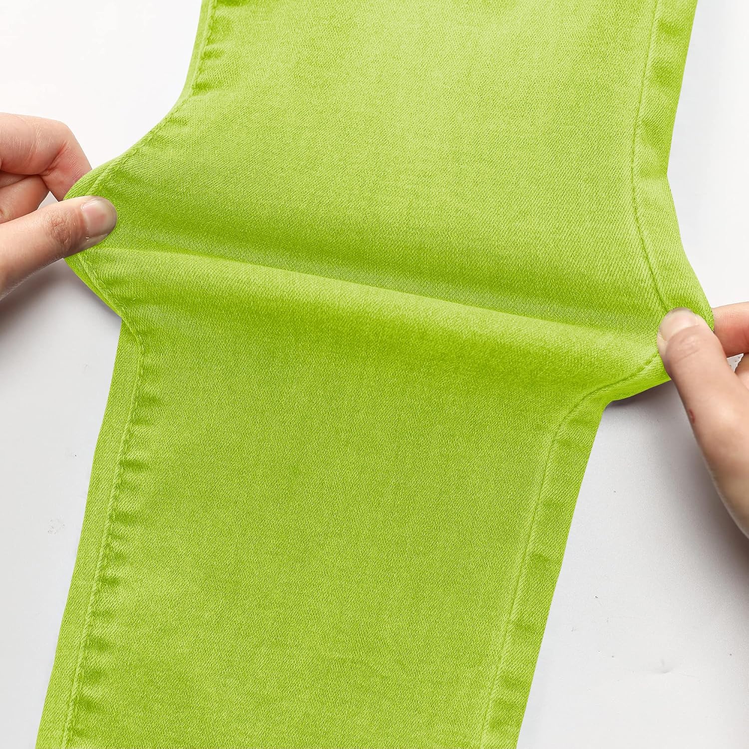 WULFUL Men's Slim Fit Skinny Stretch Comfy Jeans Denim Pants Lemon Yellow 34W x 32L image 6 of 7 B0CXPMX1RC