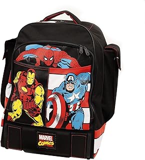 Comics Zaino con Grafiche e Stampe Personalizzate, Poliestere, Nero