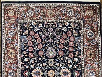 Amazon | トルコ製 ウール 手織り絨毯 ラグ 115×78cm アクセント