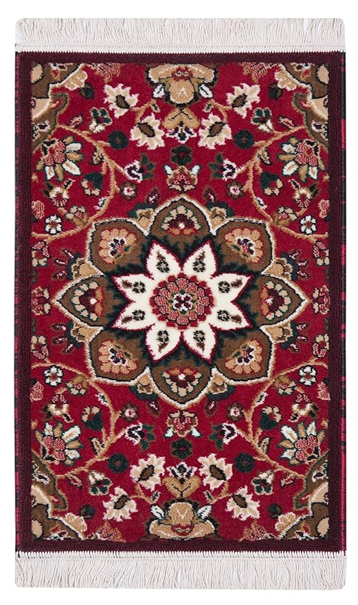 Carpet Galore Floral Persian Carpet (Floral Red, Polypropylene, 60x90 cm)