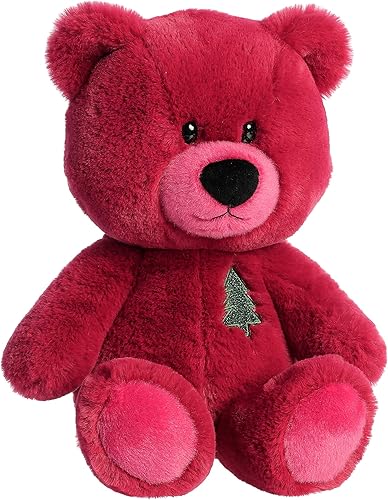 Miniatura 2 de Aurora® Festive Holiday Hugga-Wug Tree Bear™ - Animal de peluche - Animación de temporada - Regalos conmovedores - Rojo 13.5 pulgadas