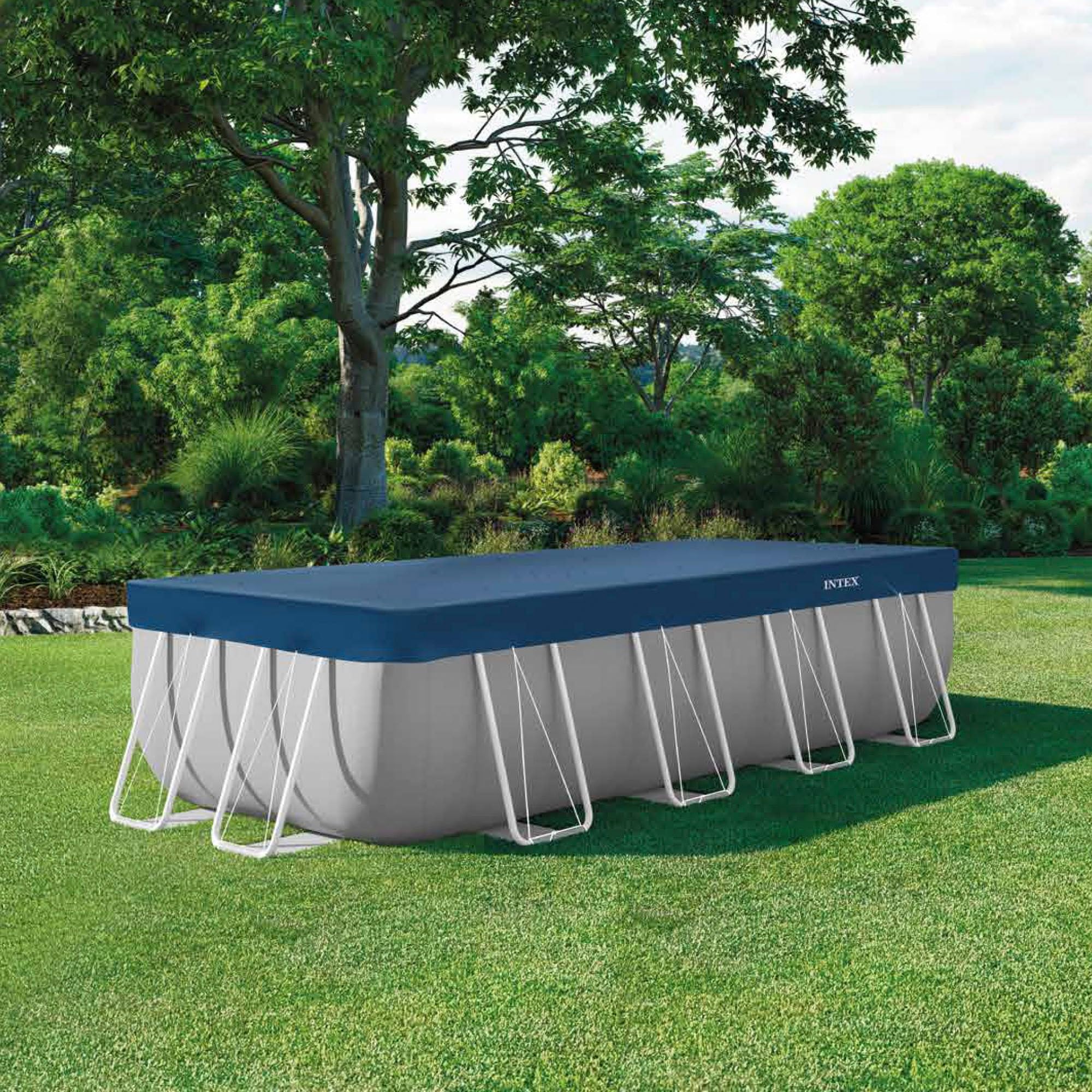 Intex - 28079 - Bâche Hiver Piscine rectangulaire 4,00 x 2,00 m - épaisseur 50/100