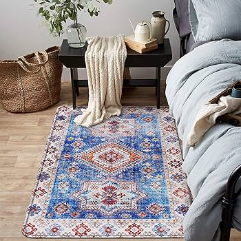 Amazon.com: Turkish Rug for Bedroom, Washable 2x3 Area Rug Non