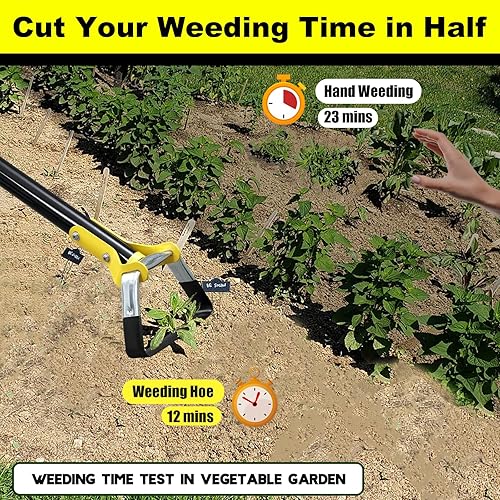 Miniatura 2 de Bird Twig Herramientas de jardinería de azada  Azada de jardín para un fácil desmalezado, azada de hula ajustable de 30 a 62 pulgadas, mango Hong de