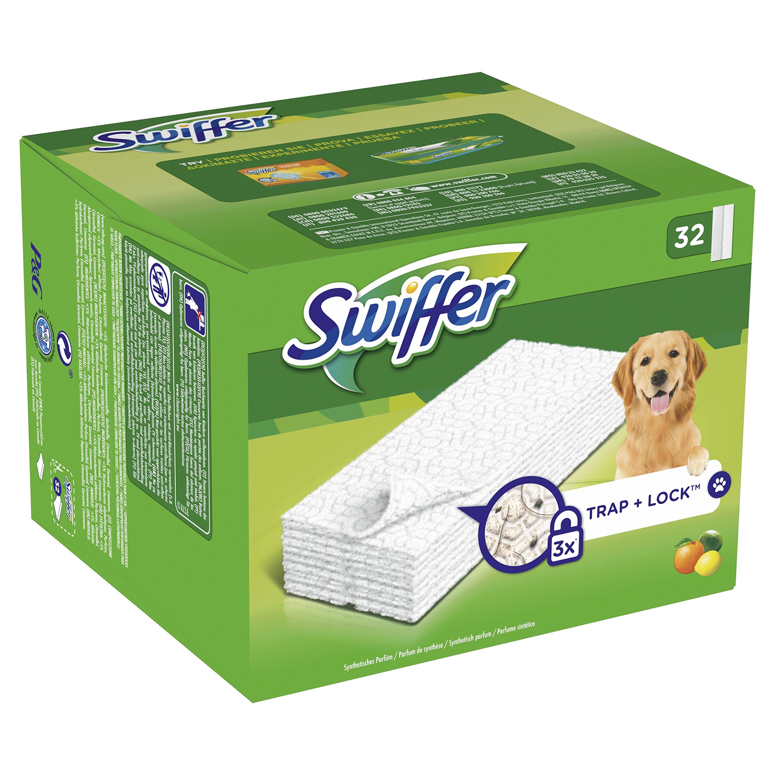 20 Panni Asciutti In Microfibra Compatibili Swiffer Sweeper – Per Pavimenti In Legno, Polvere E Peli Animali – Usa E Getta