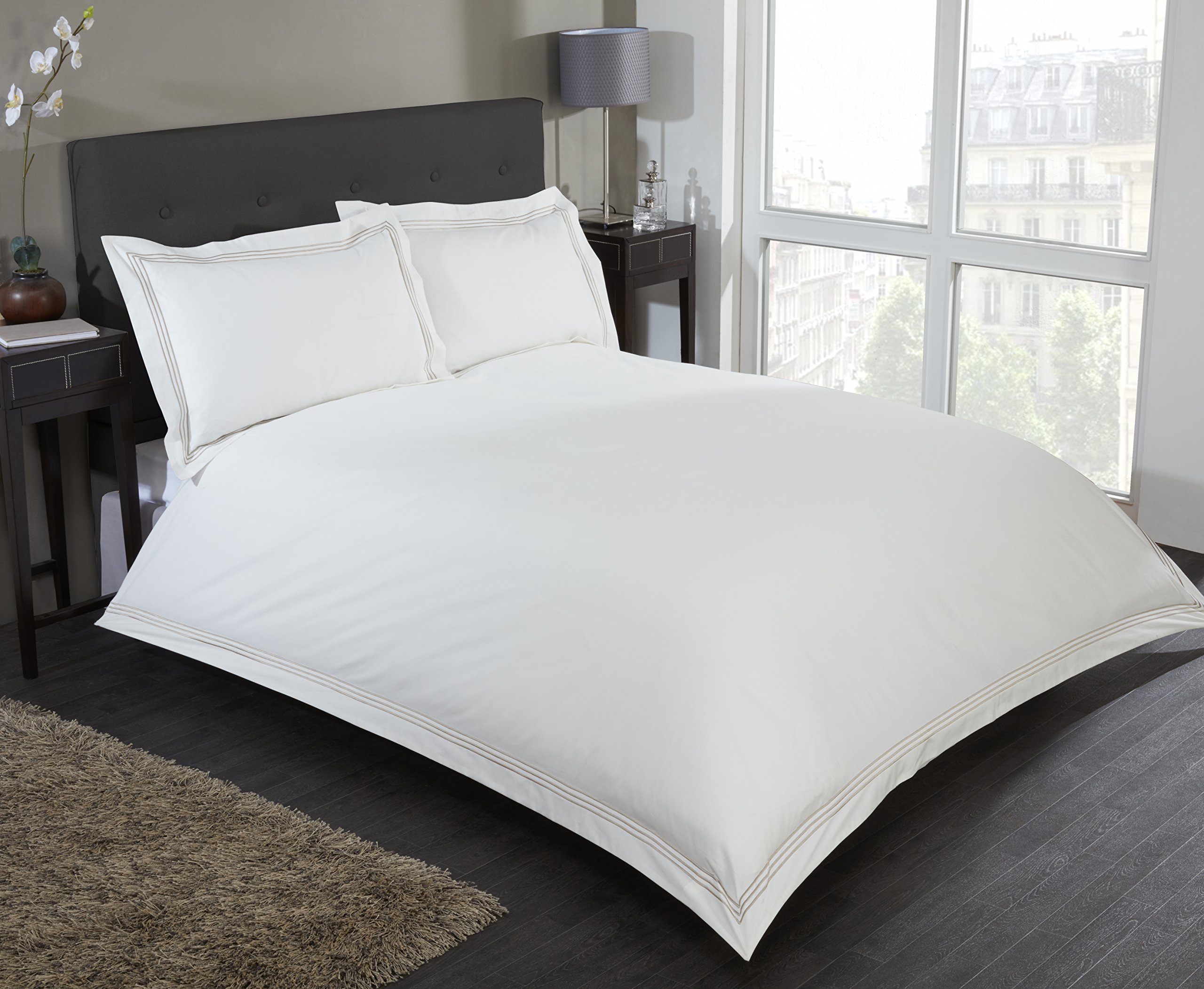 Rapport Home Luxury Mayfair Duvet Cover Set with Oxford pillowcases (Double Bedding)