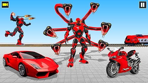 jogo de transformação de carro robô cobra: ataque de batalha de cidade robô anaconda