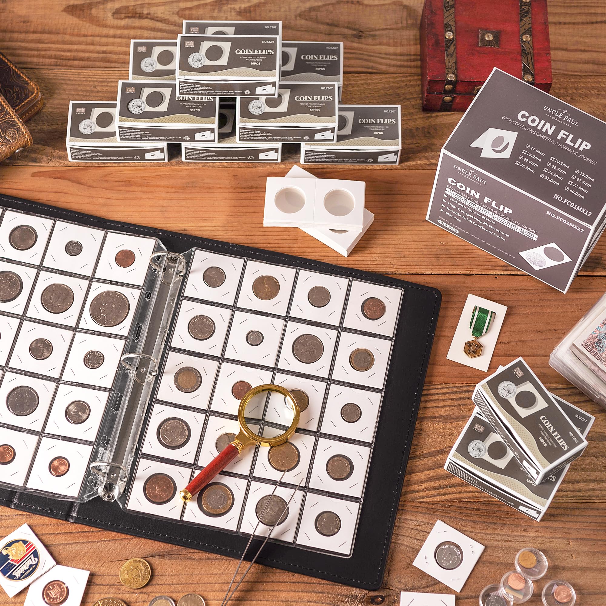 Coin Holders 600pc Cardboard Coin Flips - 12 Sizes/Designs - For ...