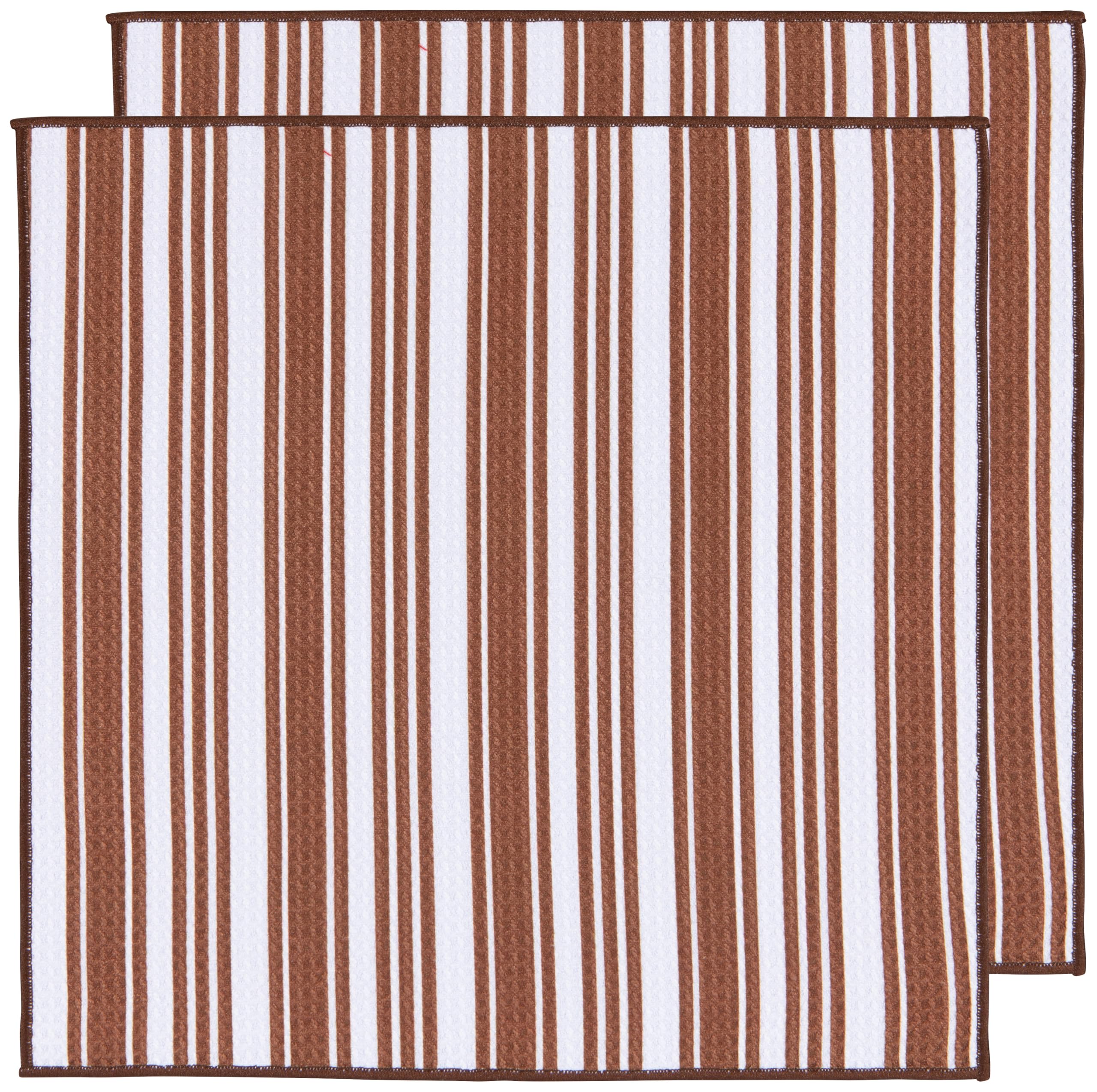 Now Designs Chestnut Microfiber Dishcloths 12 x 12in Set of 2