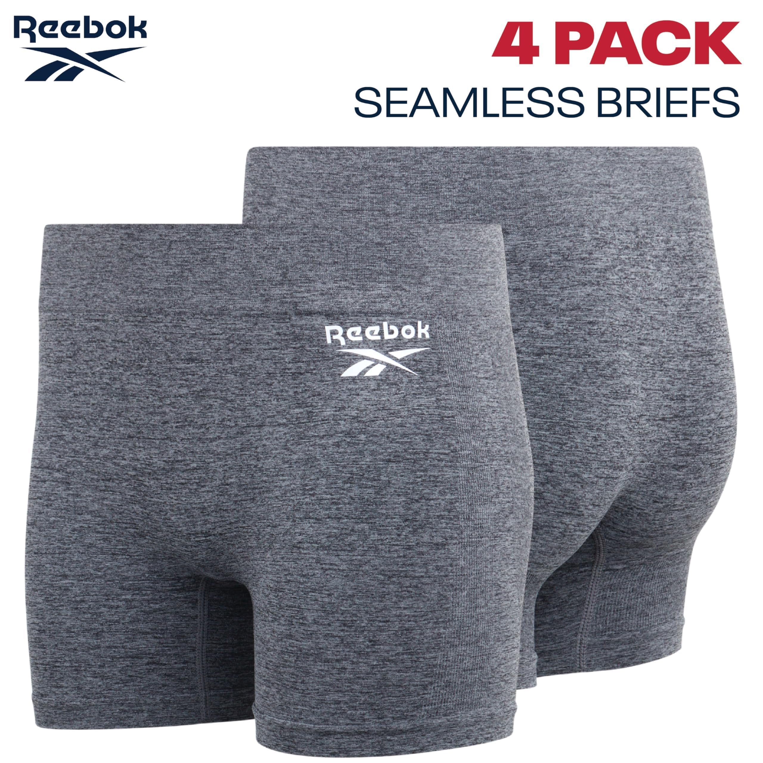 Reebok Biancheria intima da donna senza cuciture, confezione da 4