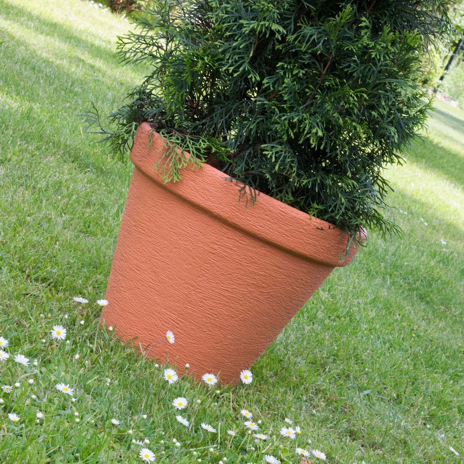 Prosperplast Pot de Fleurs Classique 67L, Terre Cuite 580x580x470 mm