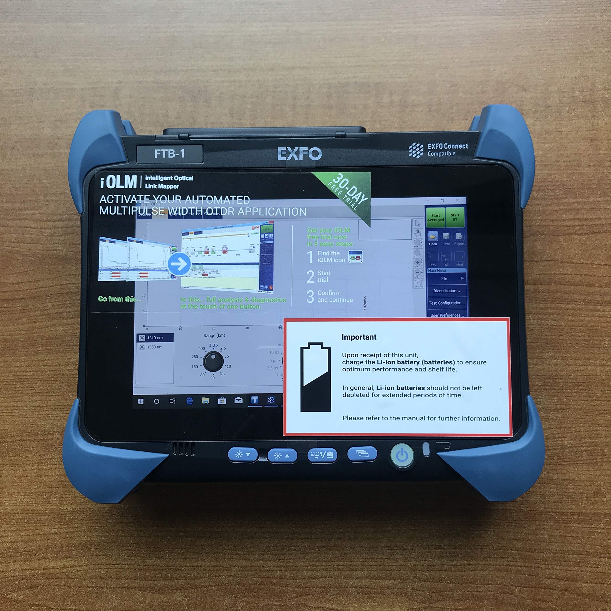 EXFO FTB-1V2 with FTB-720C module, 1310/1550nm, 37/35db Brand New.