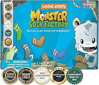 Monster Sock Factory Multiplication and Division Game - Fun Math Board G...