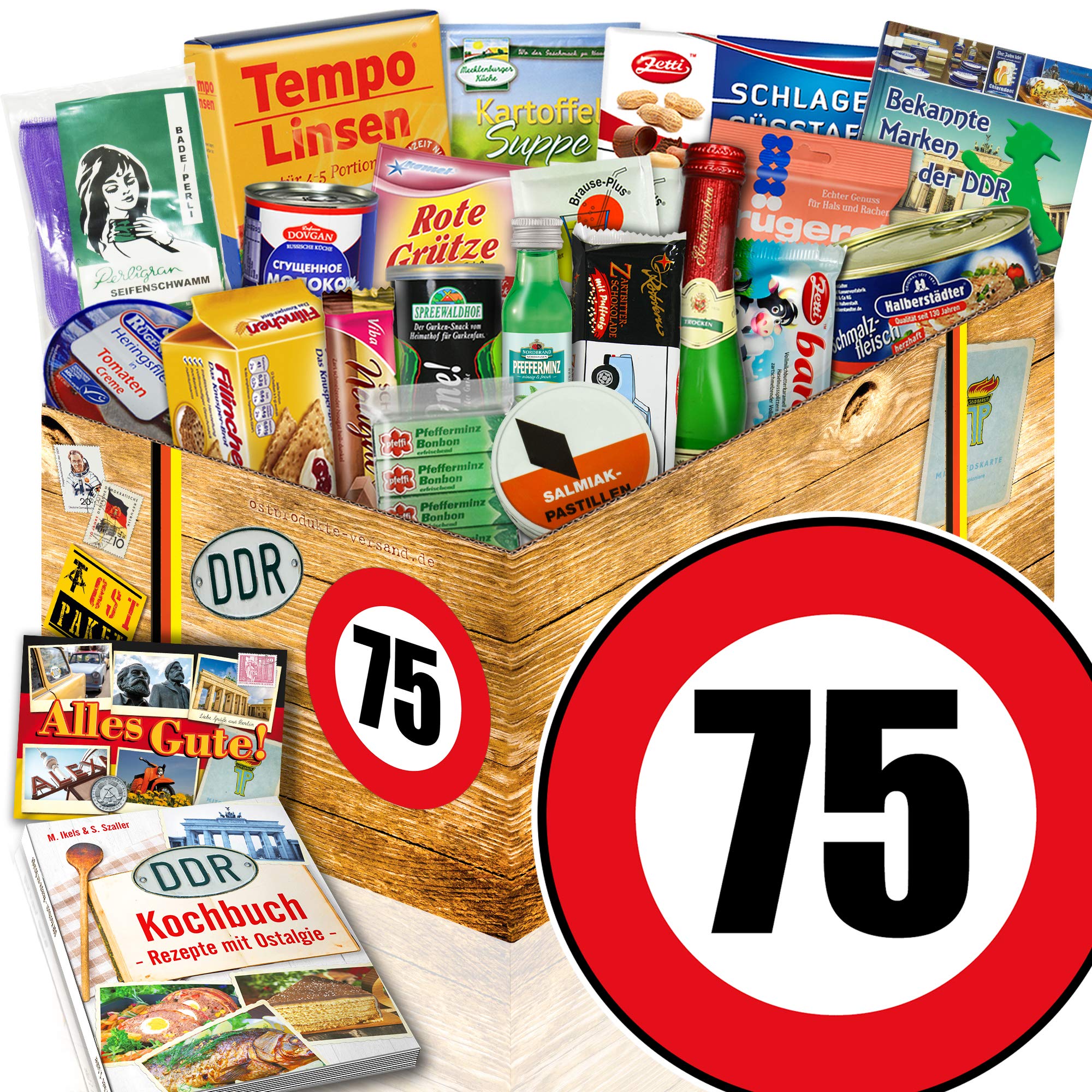 Ostalgie Set/Geburtstag 75 / Geschenk Idee Mutti/Spezialitäten Geschenk