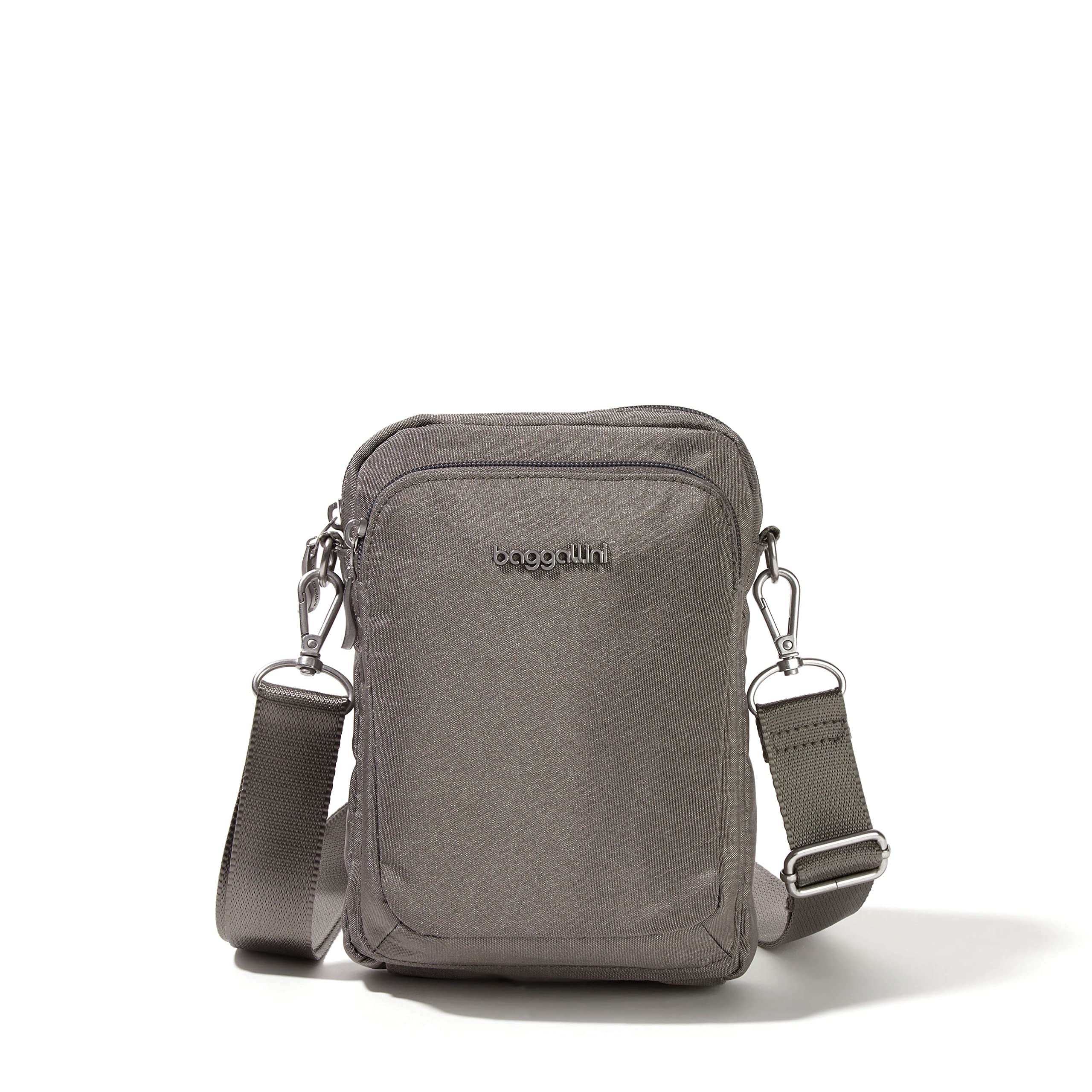 Baggallini Women's Modern Everywhere Explorer Crossbody, Sterling Shimmer, One Size
