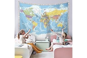 Educational Wall Tapestry for Kids' Adventures