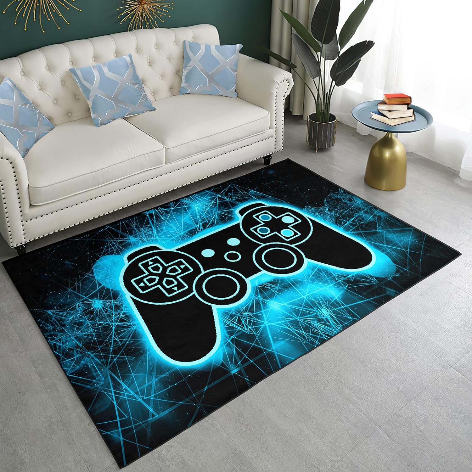 Game Room Rug Gamer Area Rugs Gaming Carpet Gaming Rug for Boys Room Boys Room Decor